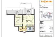 ZIELGERADE Eisenstadt Tür 52 - Neubau Erstbezug ab Sommer 2028 - 2 Zimmer mit Balkon