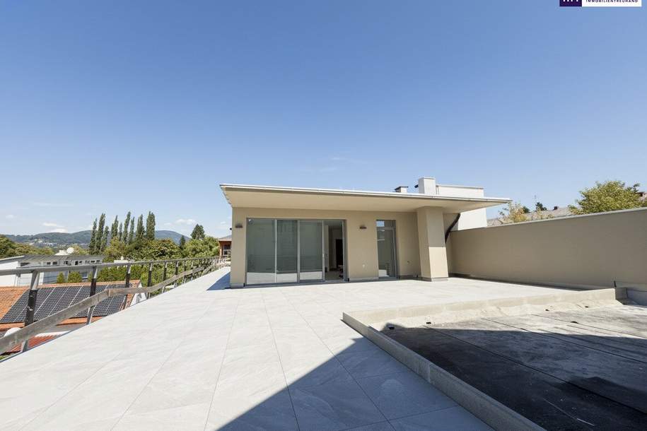 Kaufen Sie ein ganzes Stockwerk - 117m2 Penthouse + unglaublicher 150m2 großen Sonnenterrasse - Sichern Sie sich Ihr exklusives Wohnjuwel!, Wohnung-kauf, 799.000,€, 8045 Graz(Stadt)