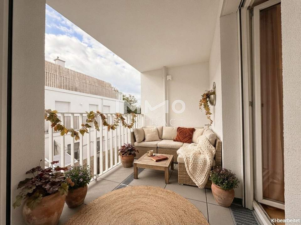 Blick ins Grüne - Provisionsfreie 2-Zimmer-Wohnung mit Loggia!