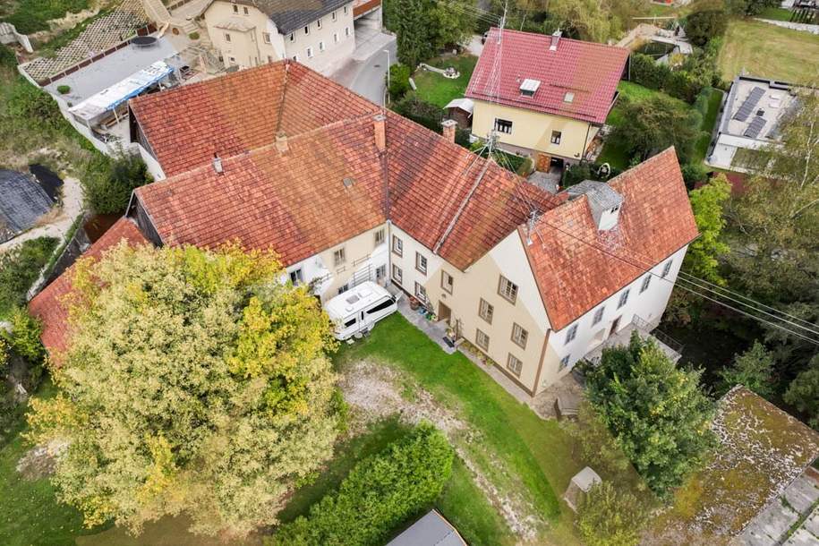 UNIKAT! Sanierungsbedürftige Mühle mit ca. 7.807m² Grundstücksfläche in Kematen a.d. Krems zu verkaufen!, Haus-kauf, 748.000,€, 4531 Linz-Land