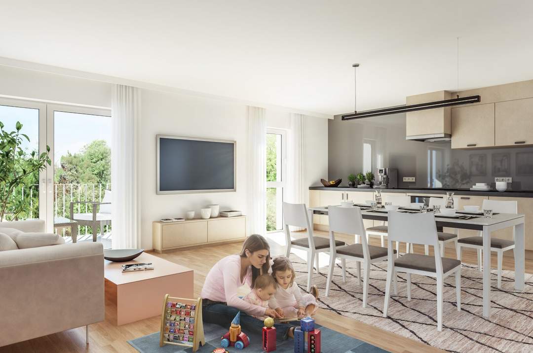 Nachhaltig und Grün: Neubauwohnung im Graumann-Park