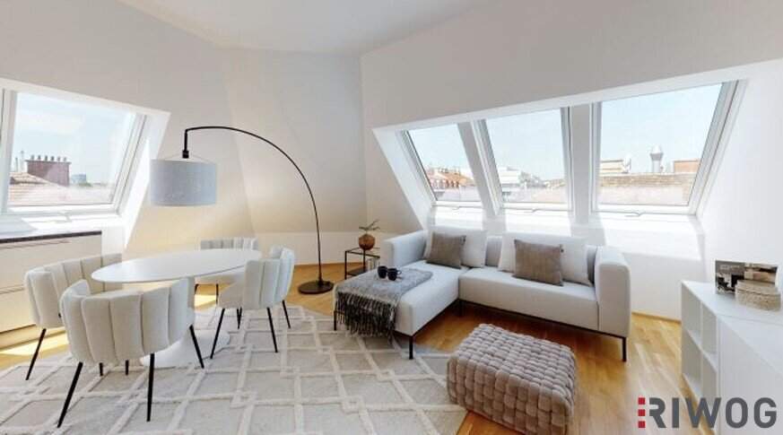 Erstbezug eines Luxus-Dachgeschosses mit Fernblick auf Prater auf Stephansdom in der Nähe der Donauinsel