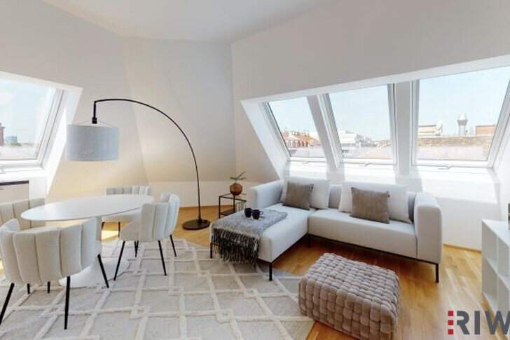 Erstbezug eines Luxus-Dachgeschosses mit Fernblick auf Prater auf Stephansdom in der Nähe der Donauinsel, Wohnung-miete, 2.500,00,€, 1020 Wien 2., Leopoldstadt