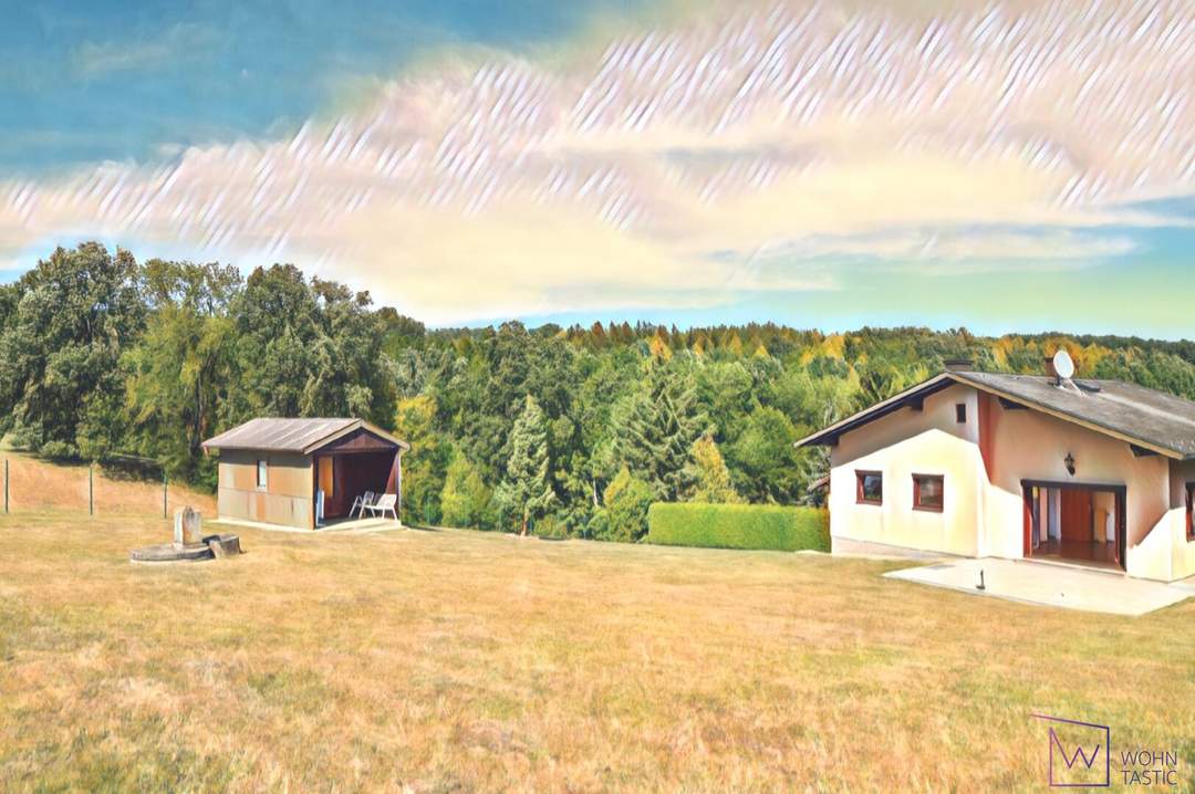 Frühlingserwachen im Wienerwald: Einfamilienhaus mit Traum-Fernblick, Garten und Garage