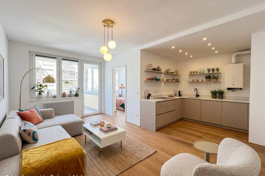 LIEBLINGSPLATZ! WUNDERSCHÖN HELLE SANIERTE 3 ZIMMER MIT BALKON IM KLIMAFITTEN GRÄTZL, Wohnung-kauf, 345.000,€, 1160 Wien 16., Ottakring