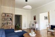 SCHÜTTELSTRASSE, PRATERCOTTAGE, 107 m2 Altbau mit Loggia, 3 Zimmer, Küche, Wannenbad, Parketten, 1. Liftstock, Donaukanal