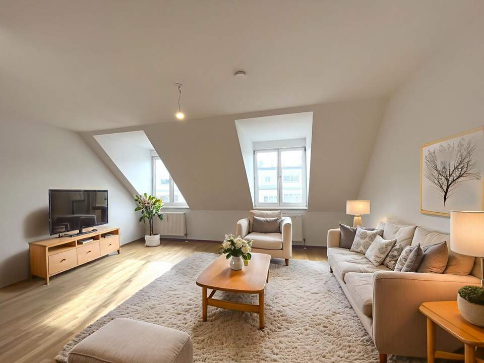 Modernes 2-Zimmer DG nahe Augarten und Donauinsel, 1200!