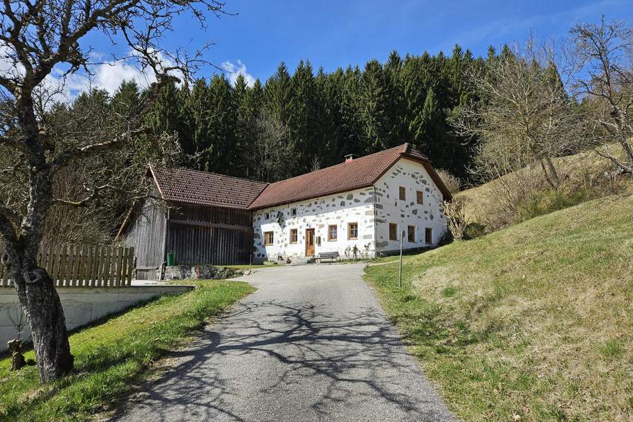 Sacherl mit ca. 4,9 ha arrondiertem Wald- und Wiesengrund in idyllischer Alleinlage, Haus-kauf, 179.000,€, 4272 Freistadt