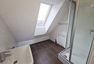 FERNBLICK, DACHGESCHOSS, 59 m2 Maisonette mit 13 m2 Terrasse, 2 Zimmer, Komplettküche, Duschbad, Parketten, Speckbachergasse