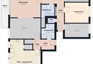 Traumwohnung mit Panoramablick auf die Karawanken und über die Dächer von Klagenfurt