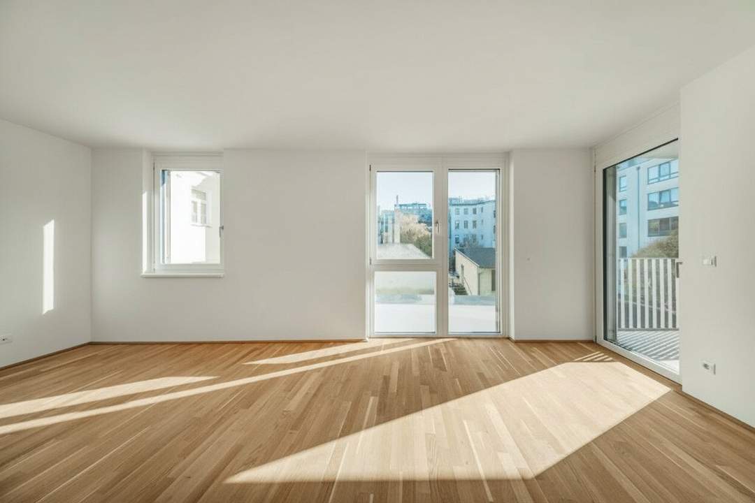 HELLES HEIM >> bodentiefe Fenster in heller 2-Zimmer Wohnung >> ERSTBEZUG in perfekter Lage