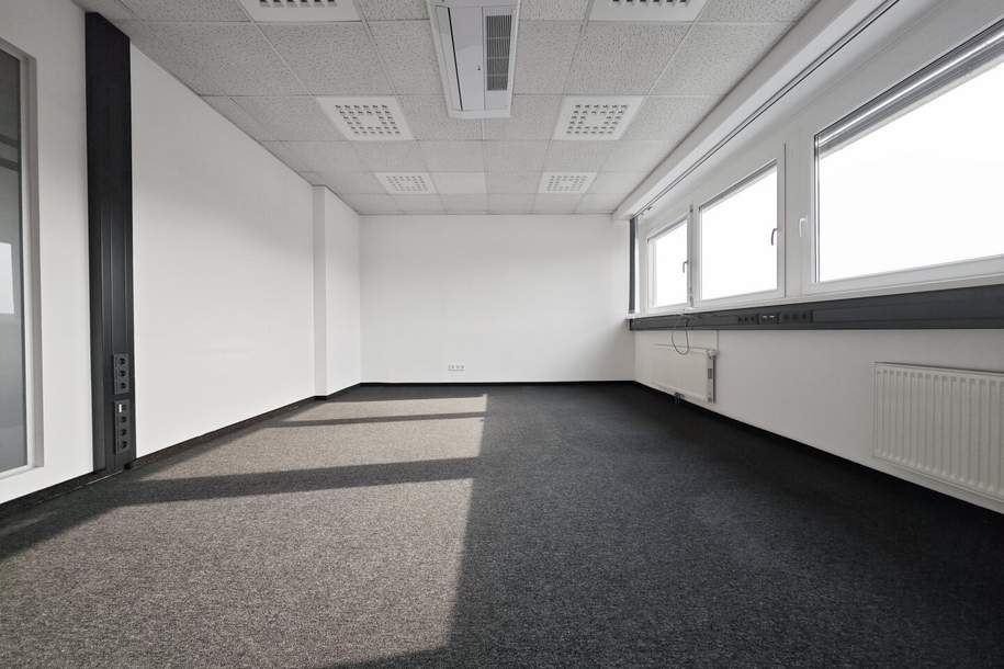 88m² Büro | 3 Zimmer, Empfang & Teeküche | Parkplätze | IZ-Süd, Gewerbeobjekt-miete, 1.098,50,€, 2351 Mödling