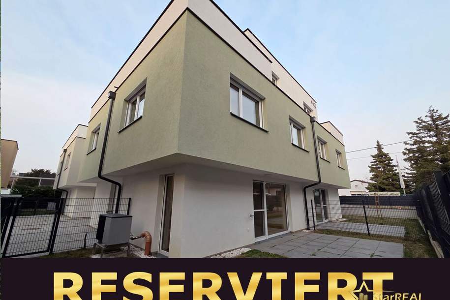 Reserviert. ERSTBEZUG! SCHLÜSSELFERTIG. 144 m² WOHNNUTZFLÄCHE, 5 ZIMMER, 2 BÄDER, 3 WC's, TRAUMHAFTE DACHTERRASSE MIT 31 m², INKLKUSIVE KFZ-STELLPLATZ., Haus-kauf, 649.000,€, 1220 Wien 22., Donaustadt