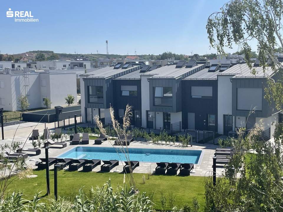 modern möblierte Mietwohnung mit Balkon, Wellnessbereich und Tiefgaragenplatz - Heizkosten inklusive!