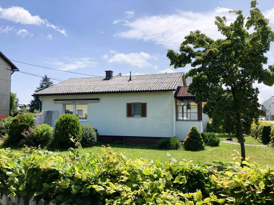 BUNGALOW mit ERWEITERUNGSPOTENTIAL in SCHÖNER &amp; RUHIGER SIEDLUNGSLAGE auf 585 m² Grundstück