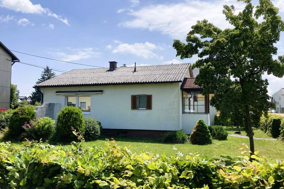 BUNGALOW mit ERWEITERUNGSPOTENTIAL in SCHÖNER & RUHIGER SIEDLUNGSLAGE auf 585 m² Grundstück, Haus-kauf, 335.000,€, 4050 Linz-Land