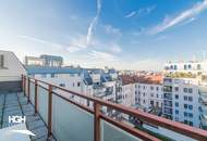 1100 Wien Zentral begehbare, helle 4-Zimmer Dachterrassenwohnung im 7. Liftstock mit Ausblick