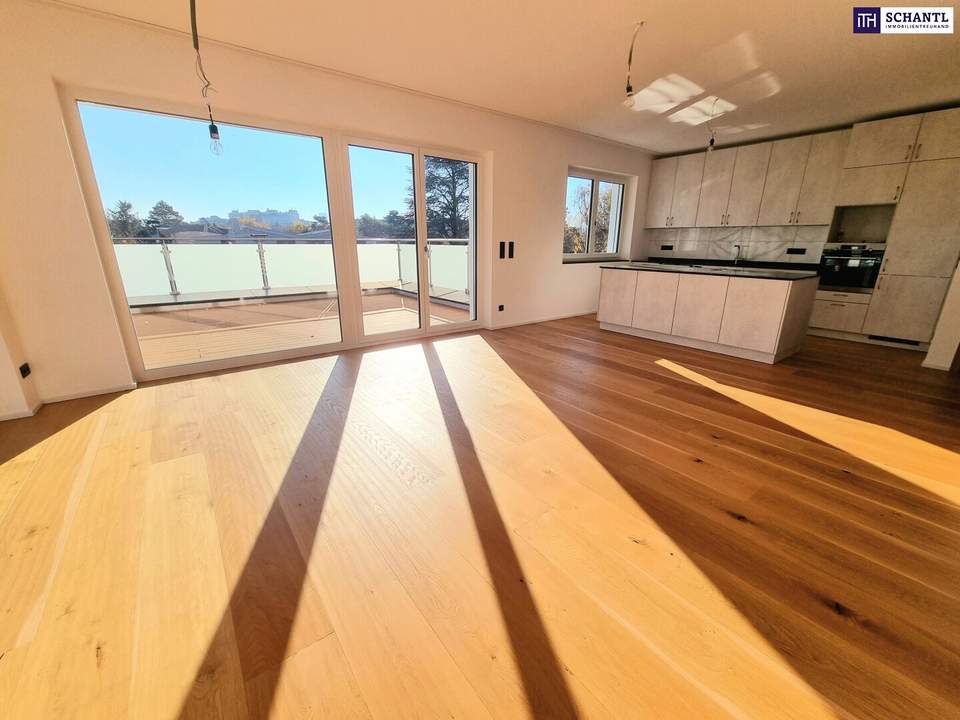 Lebensqualität pur im Dachgeschoss mit Terrasse und Garten! 4 Zimmer + Hochwertige Materialien + Viel Grün und Ruhe + Toller Blick! Ihr Rückzugsort mit WOW-Effekt!