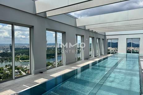 Stadtleben mit Weitblick und Pool: 3 Zimmer Hochhauswohnung zum Verlieben. Provisionsfrei und Erstbezug - U1 Kagran, Wohnung-kauf, 435.000,€, 1220 Wien 22., Donaustadt