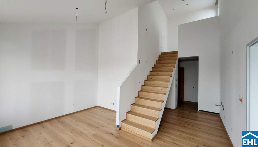 Erstbezug – 2-Zimmer mit Galerie & Dachterrasse | charmantes Wohnen in UBAHN-Nähe | zwischen Alter Donau und Donauinsel