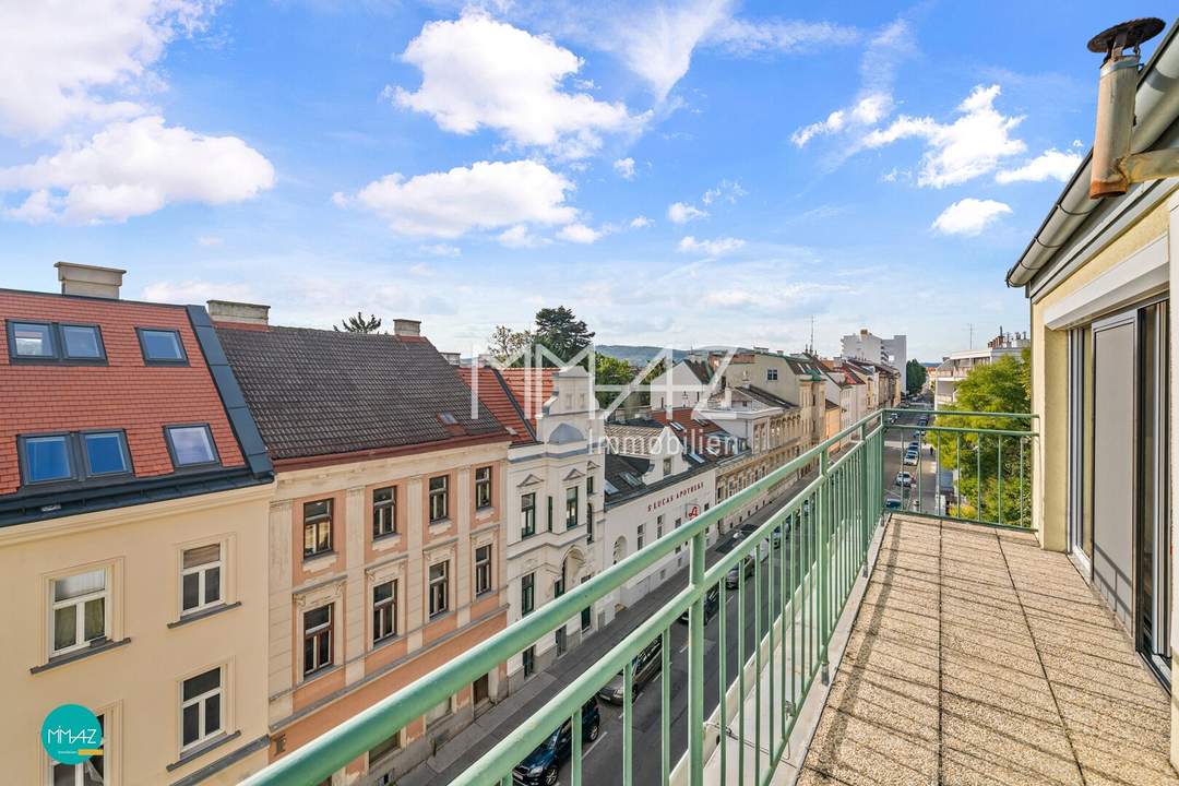 Lichtdurchflutete, ablösefreie Dachterrassenwohnung! 2 Zimmer | Fernblick | Südterrasse | Ausgezeichnete Infrastruktur.