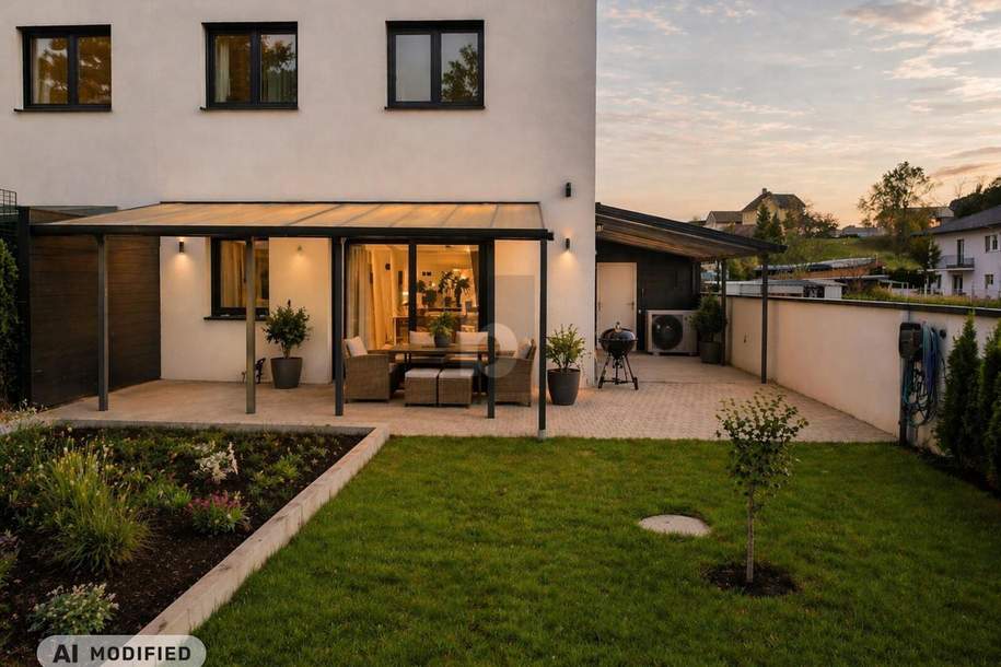Preisreduktion! EXKLUSIVE DOPPELHAUSHÄLFTE AM WALDRAND ? MODERNES WOHNEN MIT TRAUMGARTEN, Haus-kauf, 545.000,€, 5223 Braunau am Inn
