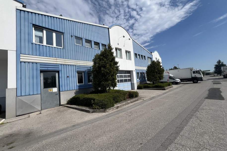 Großzügige Lagerhalle mit vielseitig nutzbarem Bürotrakt in Neunkirchen, Gewerbeobjekt-miete, 8.150,00,€, 2620 Neunkirchen