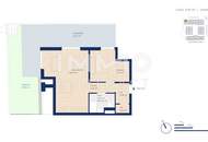 Provisionsfrei! 2 Zimmer Gartenwohnung mit großzügiger Terrasse!