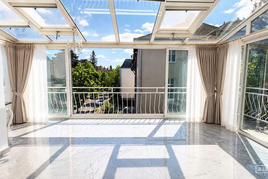 „Dachgeschosswohnung mit privatem Lift, Wintergarten und Garage in absoluter Toplage Hietzing“ | ZELLMANN IMMOBILIEN, Wohnung-kauf, 890.000,€, 1130 Wien 13., Hietzing