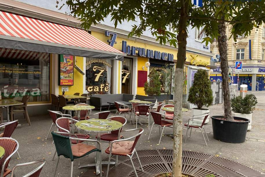Exklusives Café & Restaurant „7 Brunnen" im 5. Bezirk - Sofort betriebsbereit, Gewerbeobjekt-miete, 9.000,00,€, 1050 Wien 5., Margareten