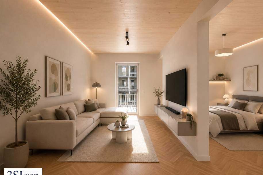 Wohnen im Grünen: Wohnung beim Augarten mit Balkon, Wohnung-kauf, 314.000,€, 1020 Wien 2., Leopoldstadt