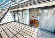 Drei-Zimmer-Dachgeschoß-Wohnung mit 15m²-Terrasse nahe Siegesplatz/Asperner Löwe