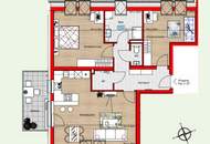 Hochwertige 3-Zimmer DG-Wohnung | 96 m² Wohnfläche | mit Balkon & 2 Parkplätzen (Ziegelmassiv!)