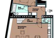 Exklusive 130 m² Dachgeschosswohnung mit Terrasse, Dachterrasse und atemberaubendem Blick auf den Stephansdom