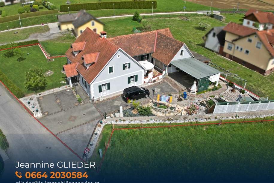 Modernisiertes Haus mit Nebengebäude im Dreikanthof-Stil! Sonniger und ebener Eigengrund, Haus-kauf, 315.000,€, 8280 Hartberg-Fürstenfeld