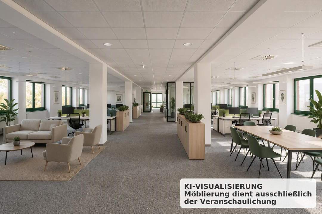 447 m² Open-Space-Büro mit Lastenlift und Tiefgarage im 22. Bezirk