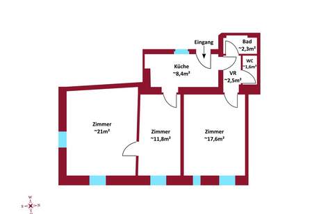 U1 in 5 Minuten erreichbar - Kurzzeitvermietung möglich - Lift im Haus - Zusammenlegung von Wohnungen möglich - Dachgeschoß Ausblick, Wohnung-kauf, 175.000,€, 1100 Wien 10., Favoriten