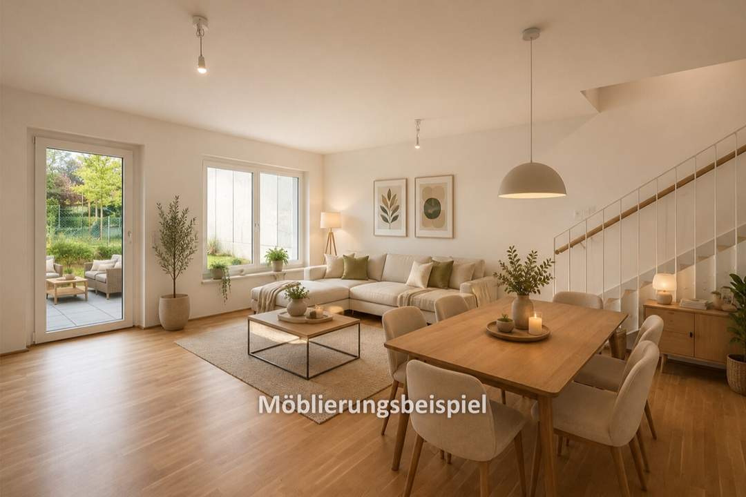 familienfreundliche 3 Zimmerwohnung mit Eigengarten im 23.Bezrik