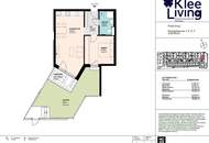 Moderne 2-Zimmer-Wohnung mit Garten
