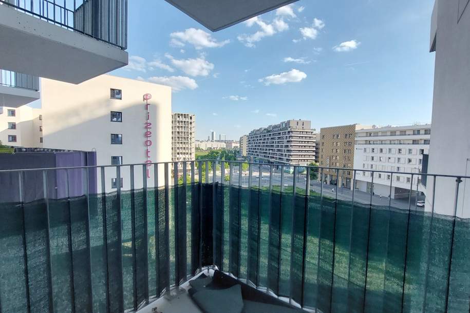 Aussicht über Wien aus dem Metropolitan: 1-Zimmer-Wohntraum, Wohnung-miete, 849,00,€, 1100 Wien 10., Favoriten