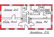 Solides Wohnhaus mit Nebengebäuden und 2.200m² Baugrund nahe Bodenbauer
