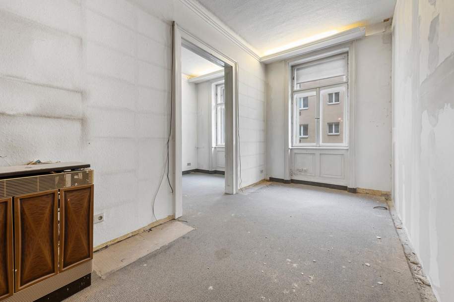 TOP VIERTEL/ Sanierungsbedürftige 47 Quadratmeter im Altbau, Wohnung-kauf, 315.650,€, 1090 Wien 9., Alsergrund
