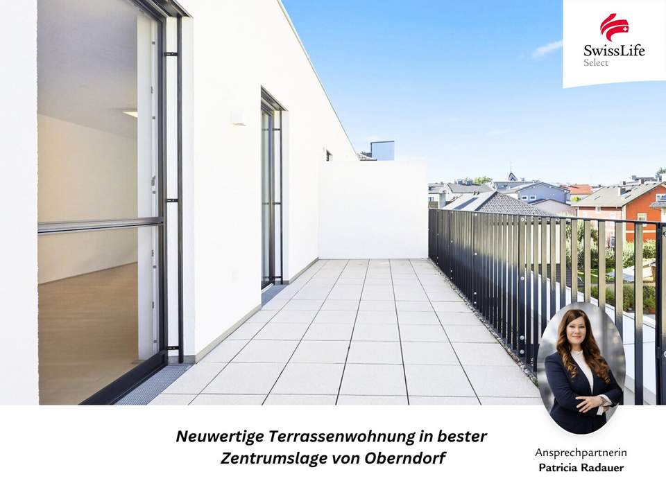 Wohnkomfort pur: Neuwertige 2- oder 3-Zimmer-Wohnung mit West-Eckterrasse & Stellplatz