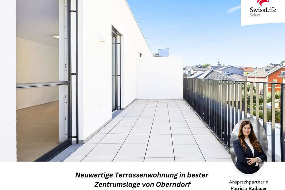 Wohnkomfort pur: Neuwertige 2- oder 3-Zimmer-Wohnung mit West-Eckterrasse & Stellplatz, Wohnung-kauf, 384.000,€, 5110 Salzburg-Umgebung