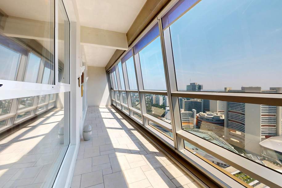 Extravagantes Penthouse an der Donau mit fantastischem Wienblick, Wohnung-miete, 5.900,00,€, 1220 Wien 22., Donaustadt