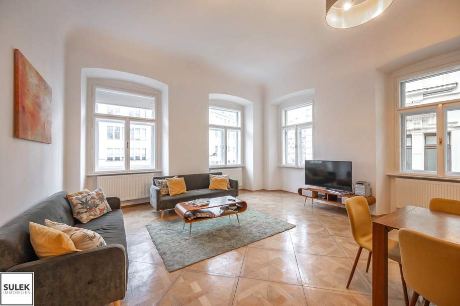 traumhafte Altbauwohnung am Graben - auf Wunsch mit oder ohne Möblierung, Wohnung-miete, 4.950,00,€, 1010 Wien 1., Innere Stadt