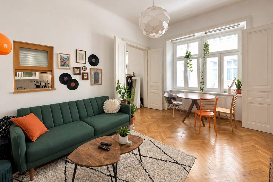 2 Zimmer mitten in Neubau - zentral &amp; gut angebunden, Wohnung-kauf, 425.000,€, 1070 Wien 7., Neubau