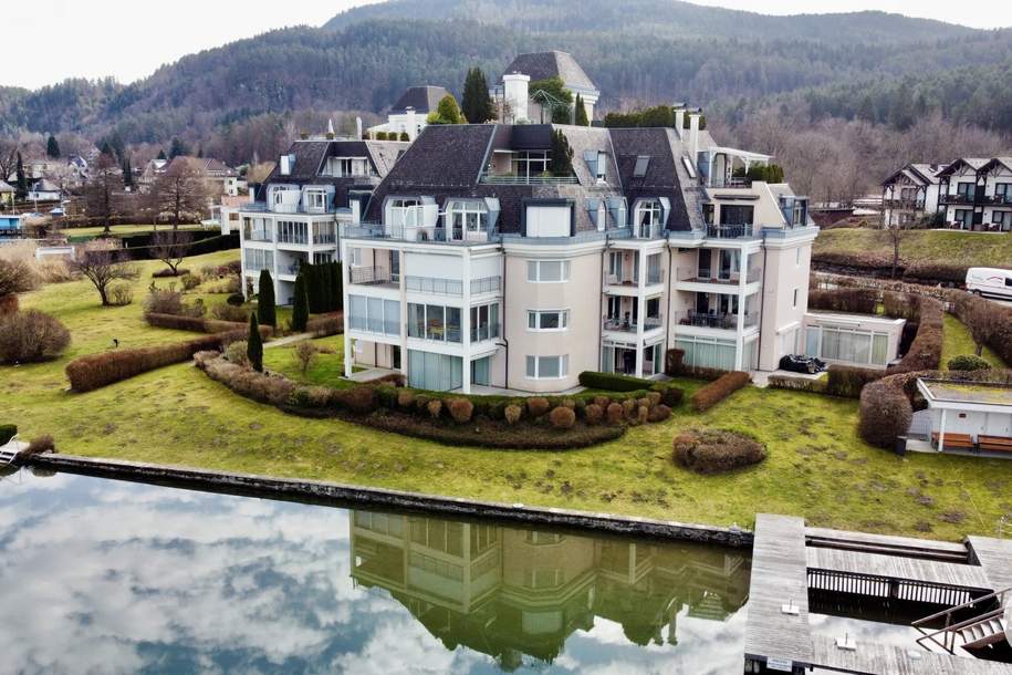 Ruhiges Wohnparadies mit Seezugang, Loggia und eigenem Bootsanleger, Wohnung-kauf, 1.268.000,€, 9081 Klagenfurt Land