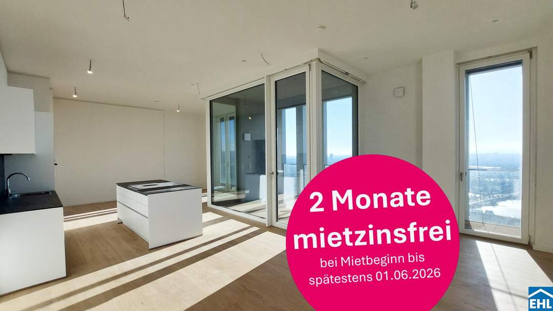 Erstbezug – 3-Zi.-Wohnung mit Rooftop Pool &amp; Sauna