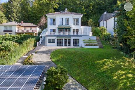 Wienerwald-Idylle für Anspruchsvolle: 6 Zimmer & Wintergarten | Westterrasse, Erdwärme & Doppelgarage, Haus-kauf, 998.000,€, 3021 Sankt Pölten(Land)